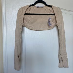 Beige bolero shrug